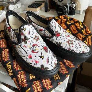 Custom Platform Vans Stranger Things Limited Edition Slip On
